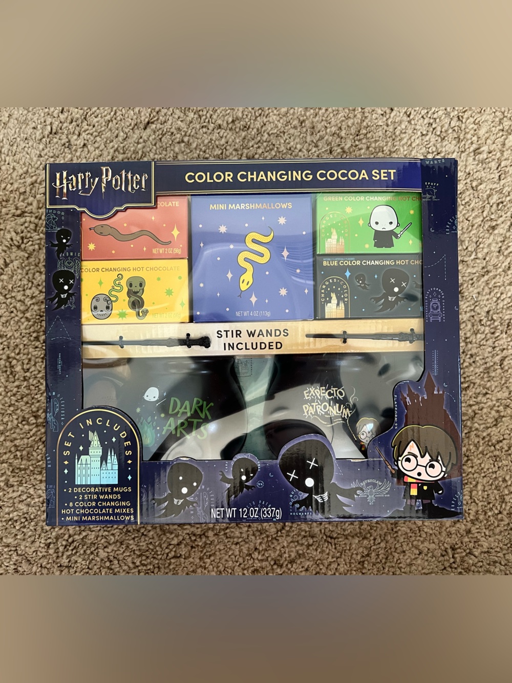 Warner Bros. Harry Potter Color Changing Cocoa Set — Black, Yellow, Blue, Green